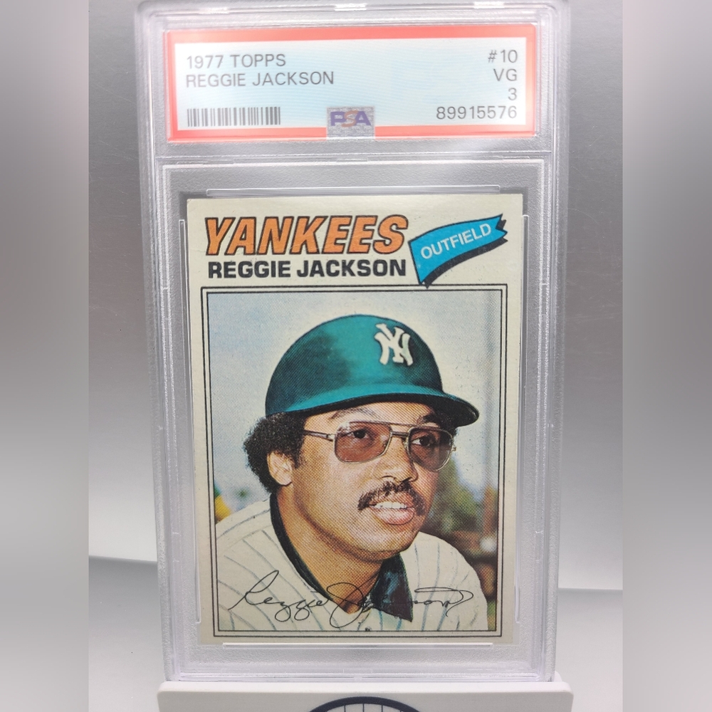 Reggie Jackson 1977 Topps #10 New York Yankees PSA Graded 3 Trading Card